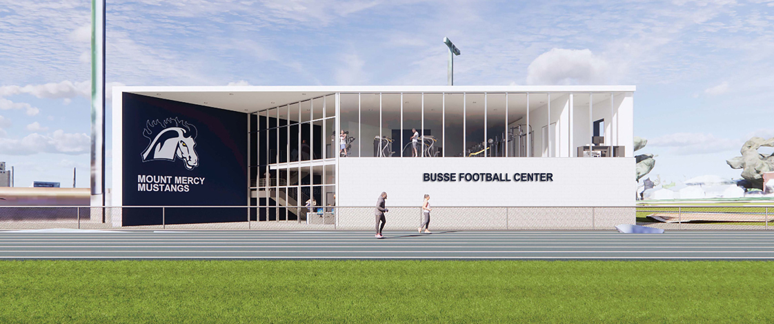 Front of Busse Football Center