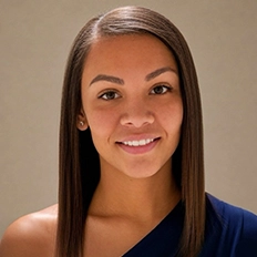 Kayleigh Gauger smiles into the camera.