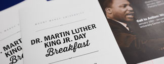 Martin Luther King Jr breakfast pamphlet